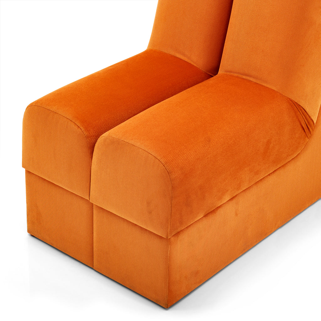 Orange Corduroy Pants Chair