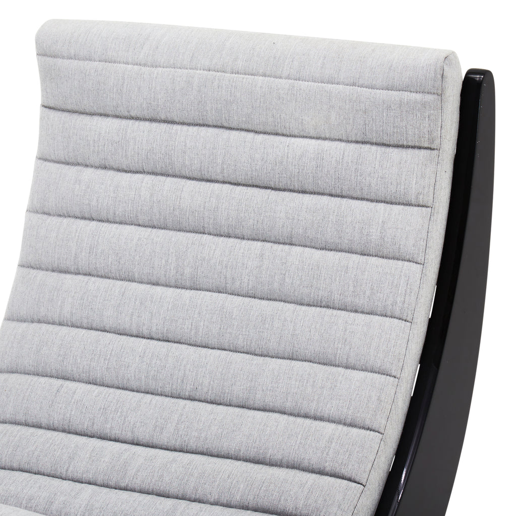 Grey Modern Crescent Rocking Chair