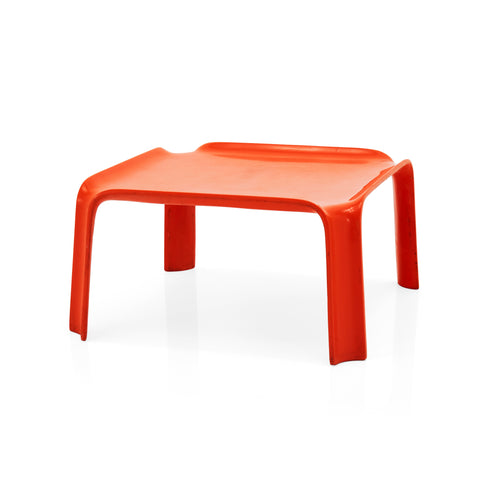 Orange Fiberglass Side Table