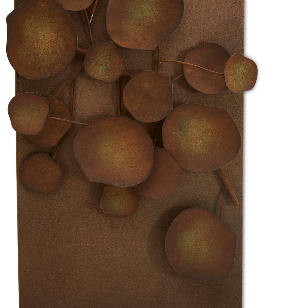 Rusted Lily Pad Relief Wall Art A