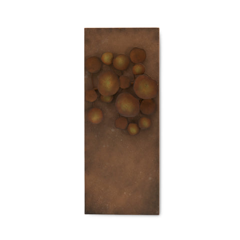 Rusted Lily Pad Relief Wall Art B