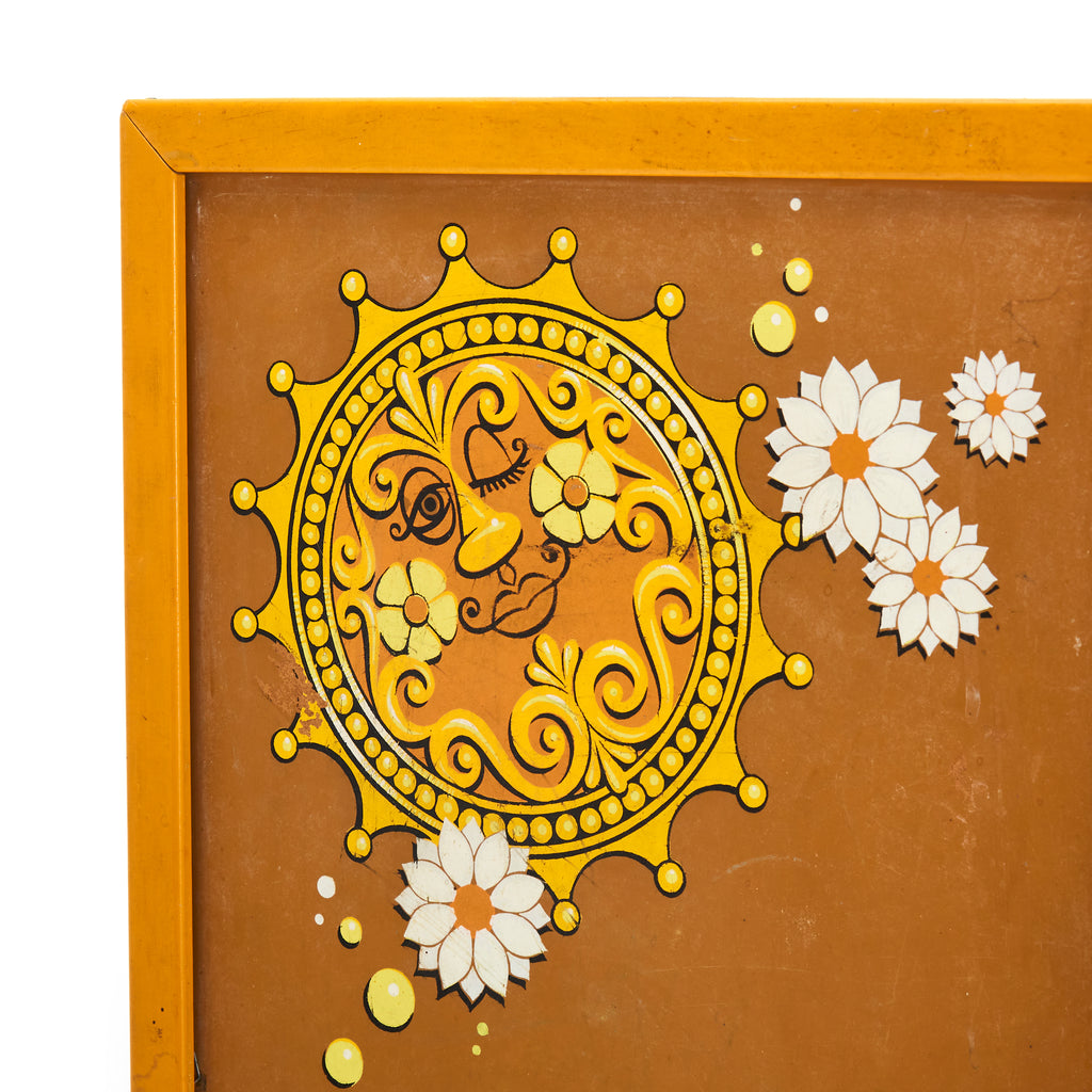 Yellow Sun And Daisy Pin Board