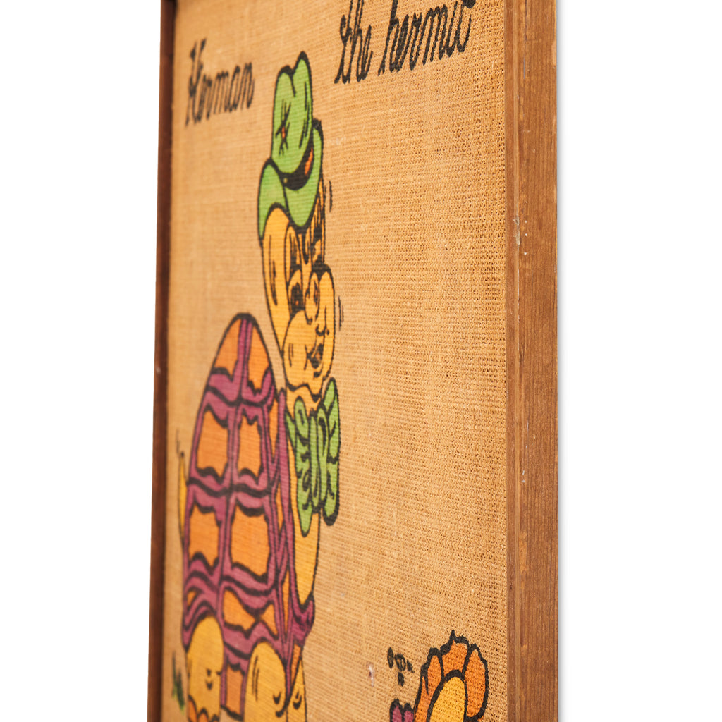 Herman The Hermit Burlap Art