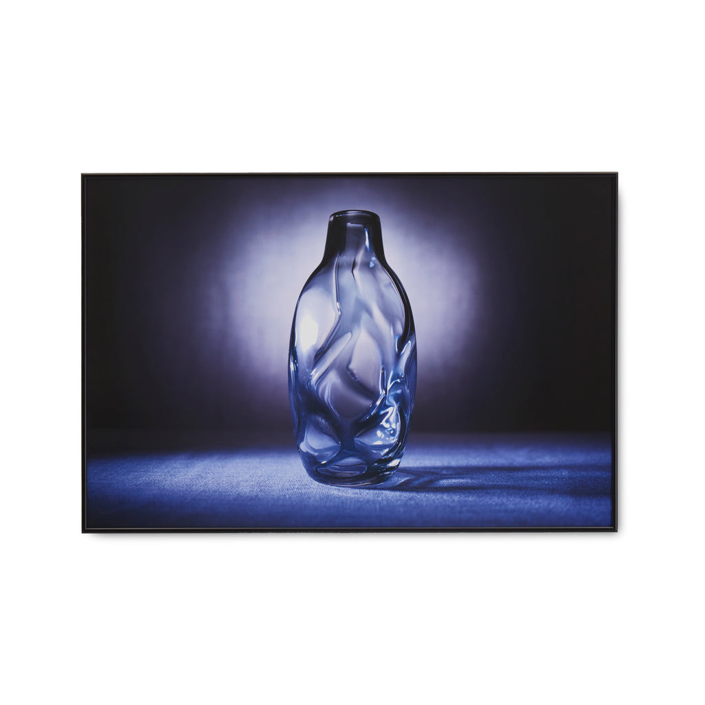 1229 (A+D) Purple Glass Textured Vase