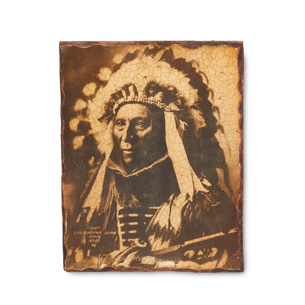 Native American Man Mixed Media Art