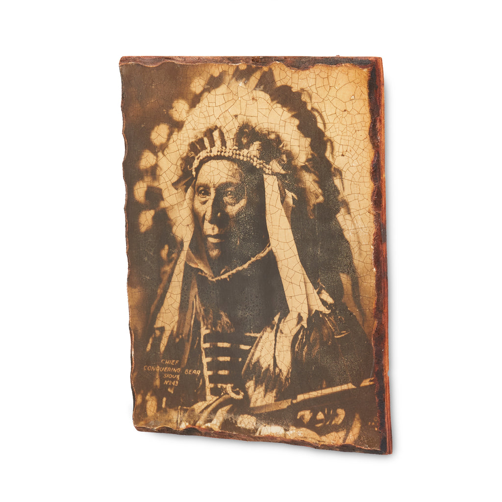 Native American Man Mixed Media Art