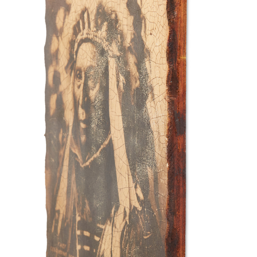 Native American Man Mixed Media Art