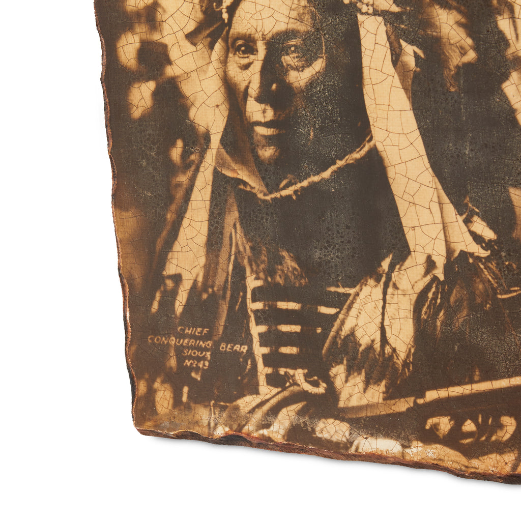 Native American Man Mixed Media Art