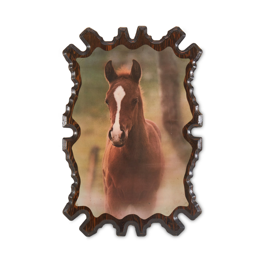 Horse Photograph Print on Wood Frame (A+D)
