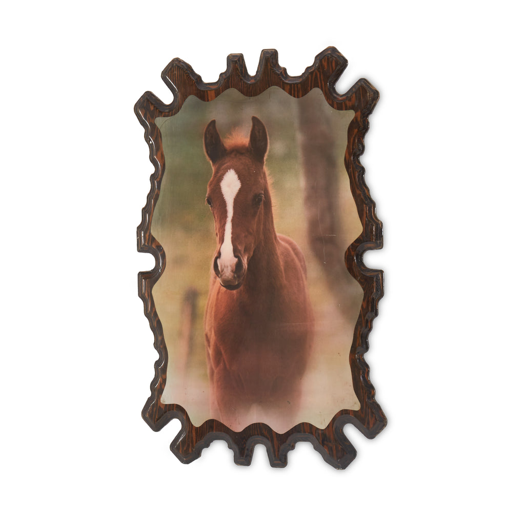 Horse Photograph Print on Wood Frame (A+D)