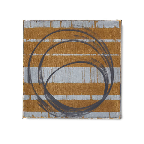 0659 (A+D) Gold Silver Gray Circles A (8" x 8")