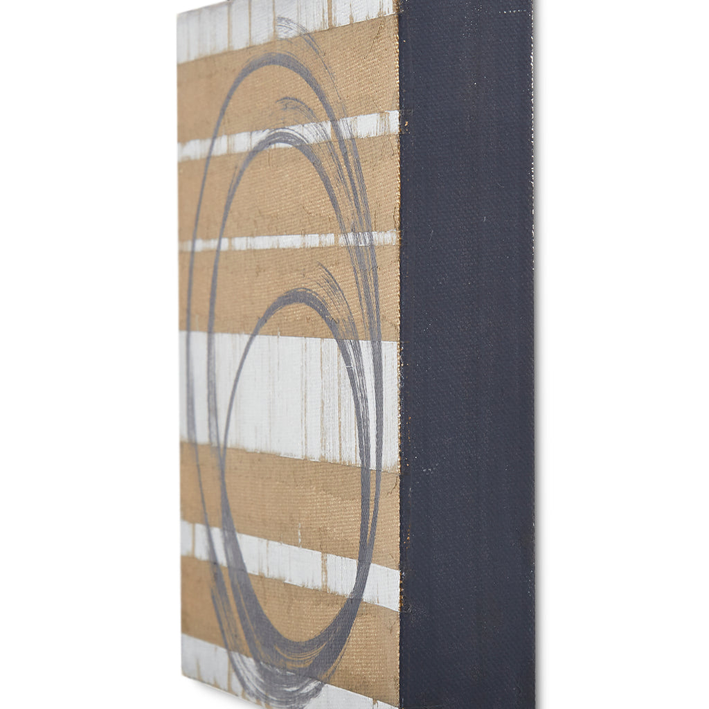 0659 (A+D) Gold Silver Gray Circles A (8" x 8")