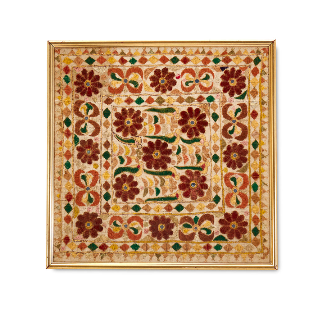 1102 (A+D) Indian Framed Textile