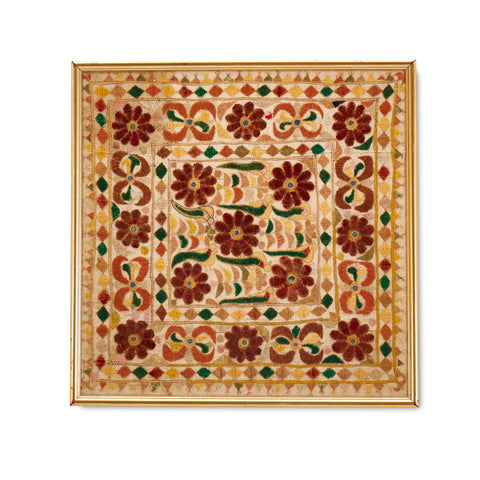 1102 (A+D) Indian Framed Textile