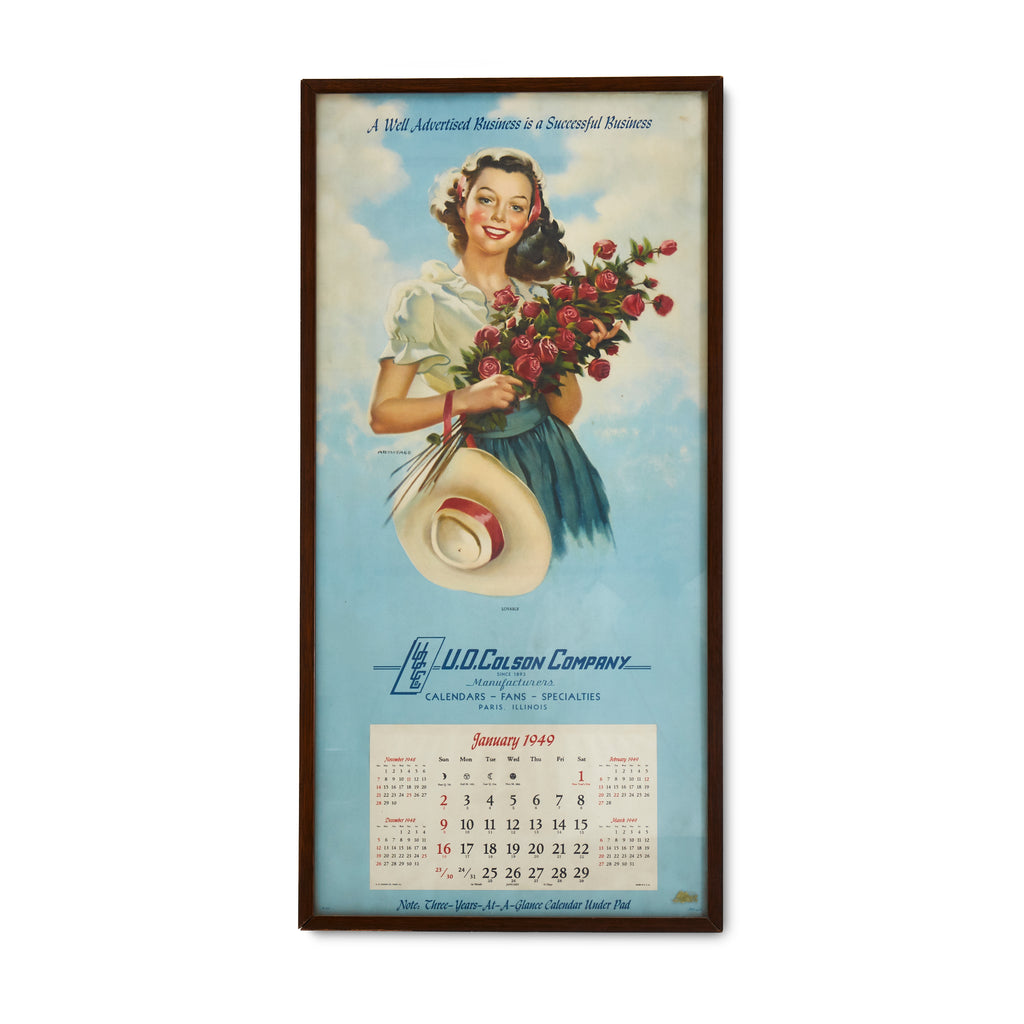 Vintage Calendar Art and Advertisement