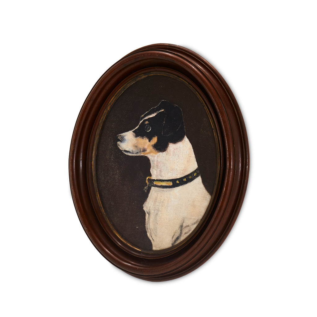 Puppy Profile Painting With Wood Frame