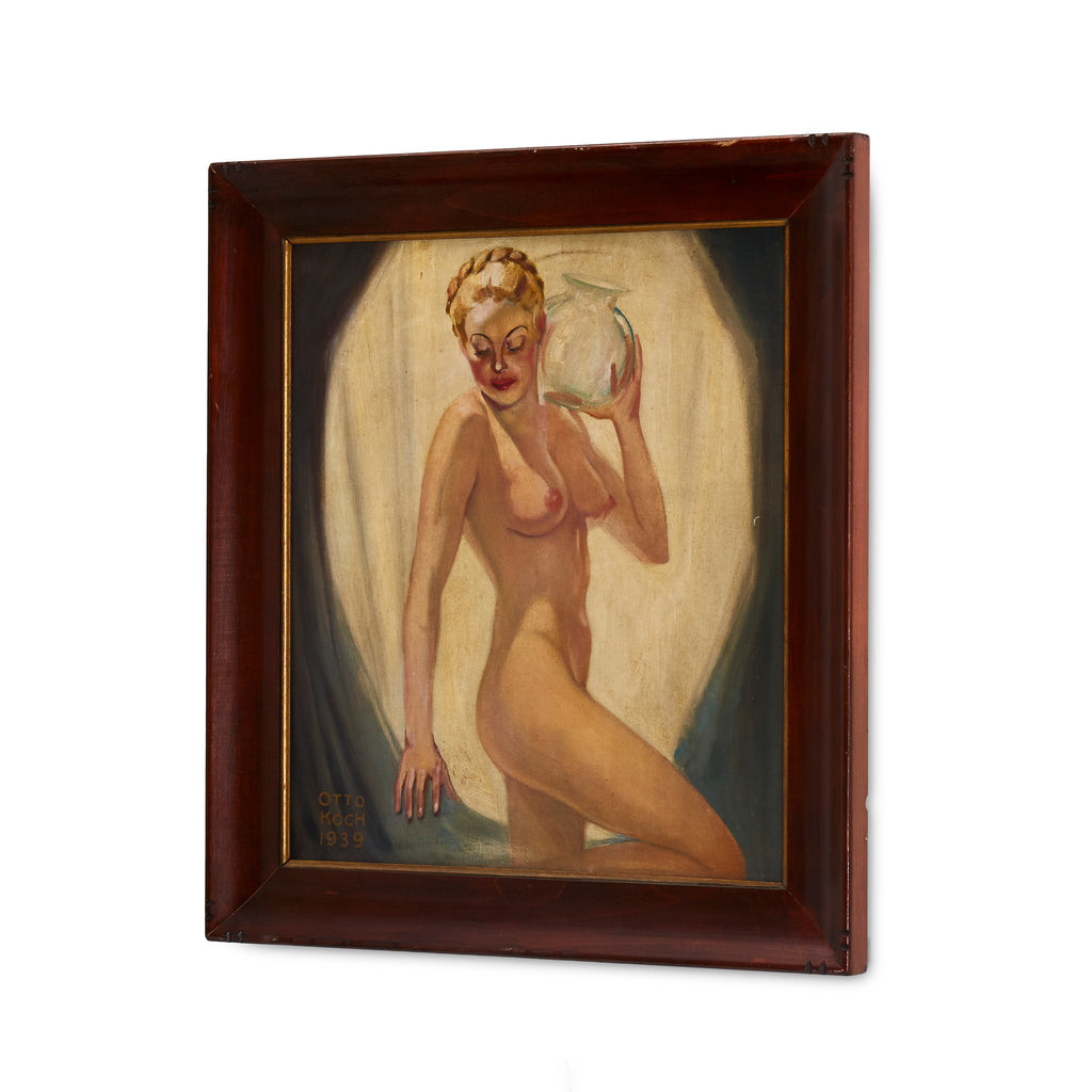 Nude Lady with Jar Painting