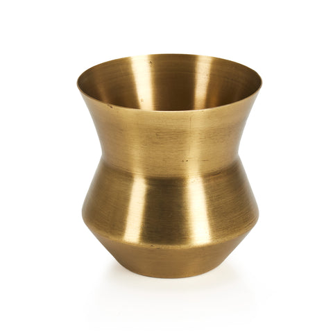 Gold Flared Tealight Candle Holder