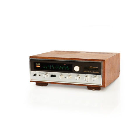 Brown Wooden Sansui Solid State Model 2000 Stereo Receiver