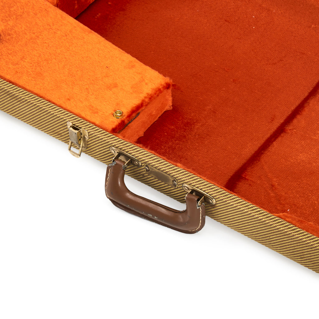 Tweed Guitar Case with Orange Interior