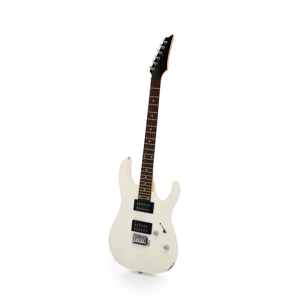 Ibanez White Guitar with Black Fretboard/Neck