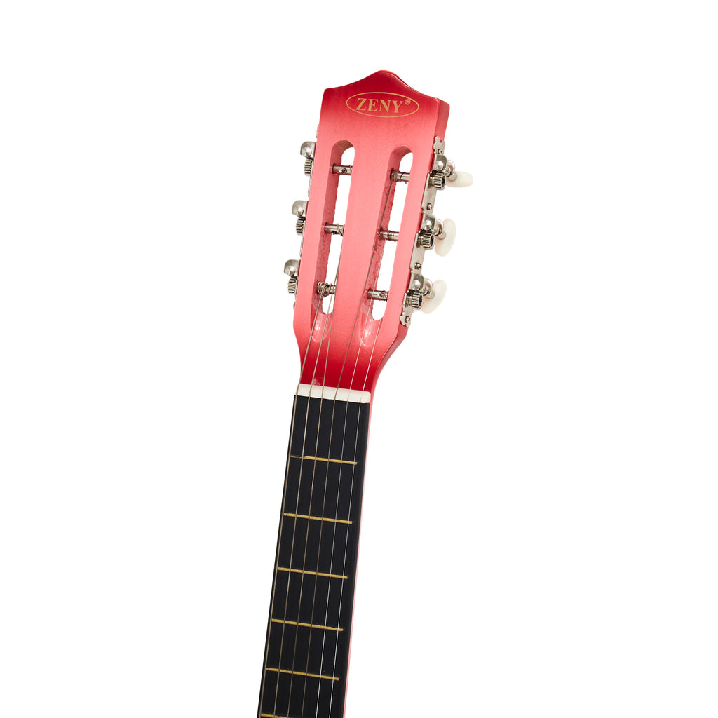 Pink & Red Acoustic Guitar
