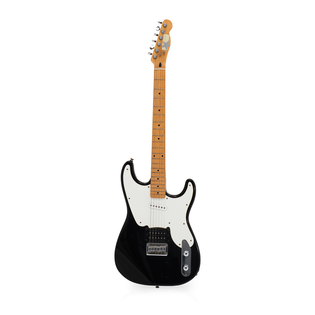 Black and White Squier Guitar