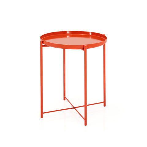 Metal Side Table - Orange