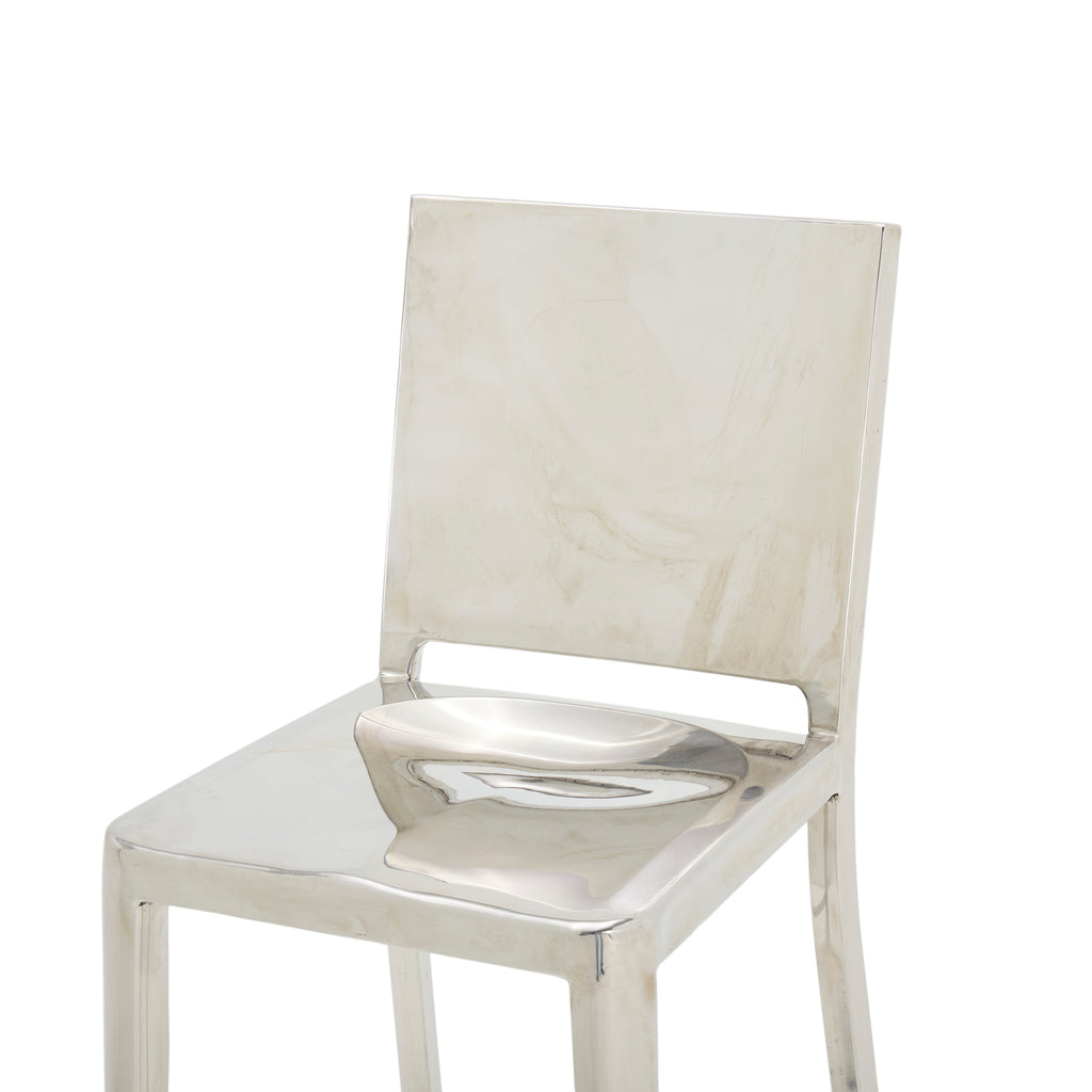 Solid Chrome Bar Stool Chair