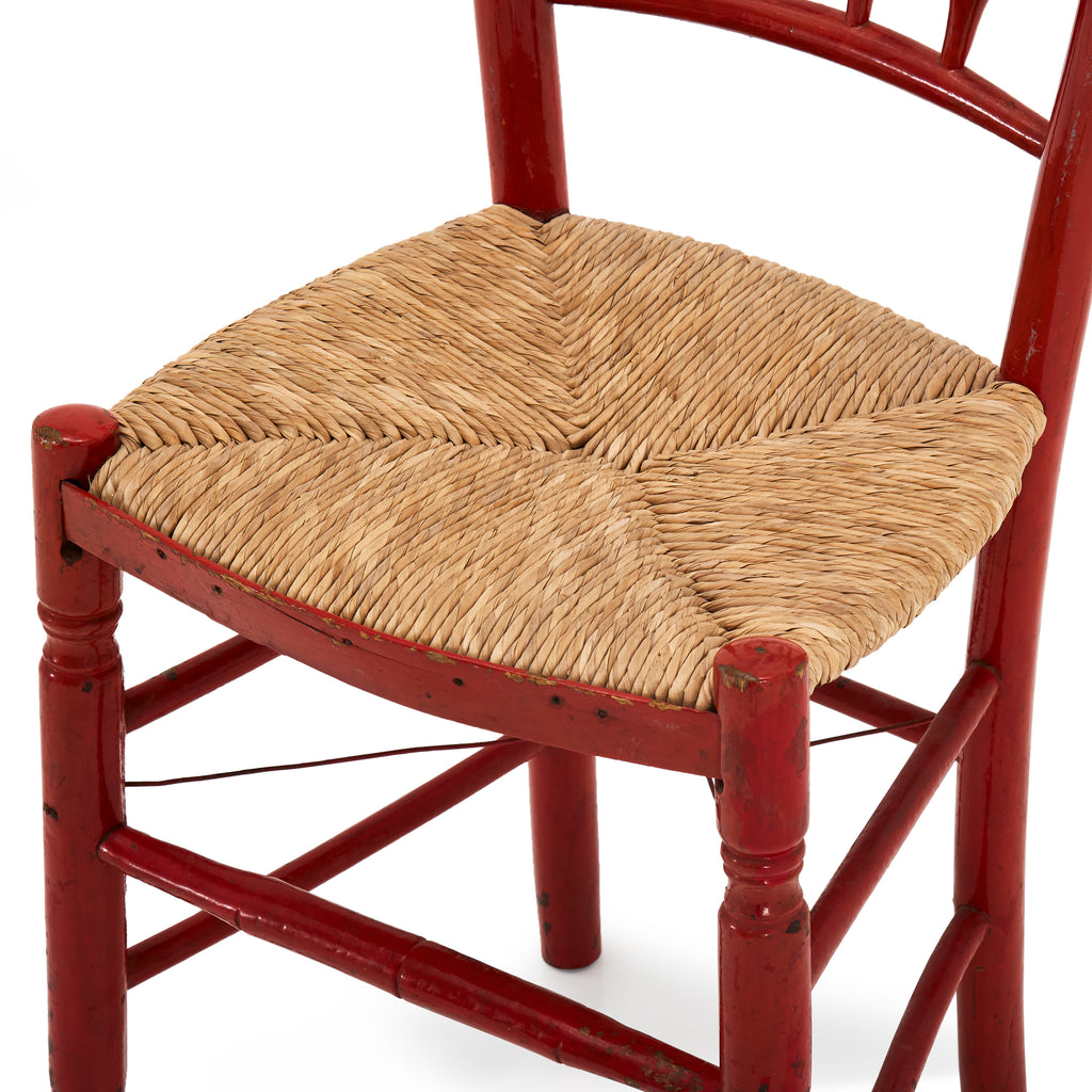 Blood Orange Rustic Chair