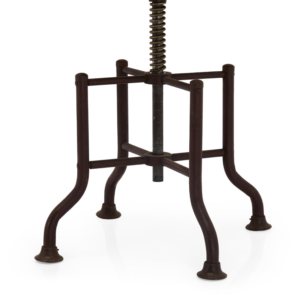 Wood Adjustable Stool/Chair with Metal Base