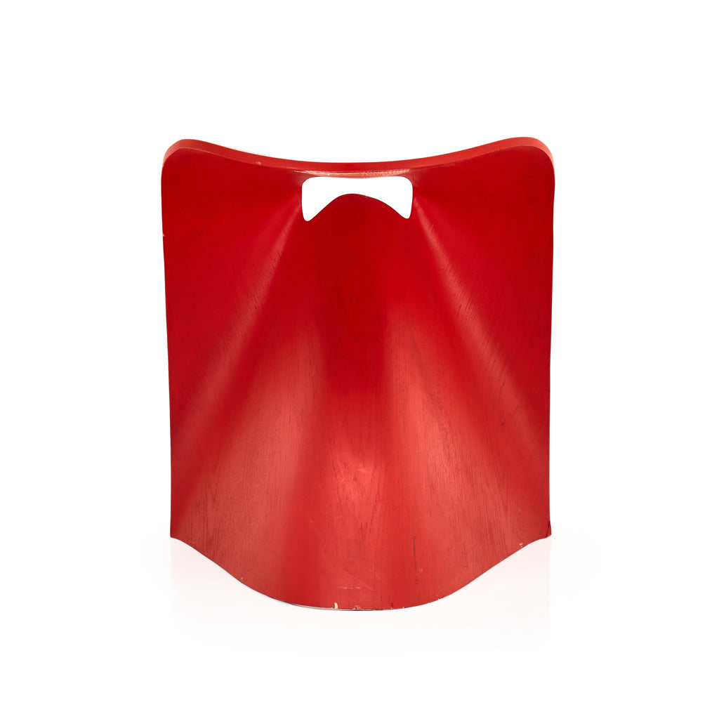 Red Bentwood Modern Butterfly Stool