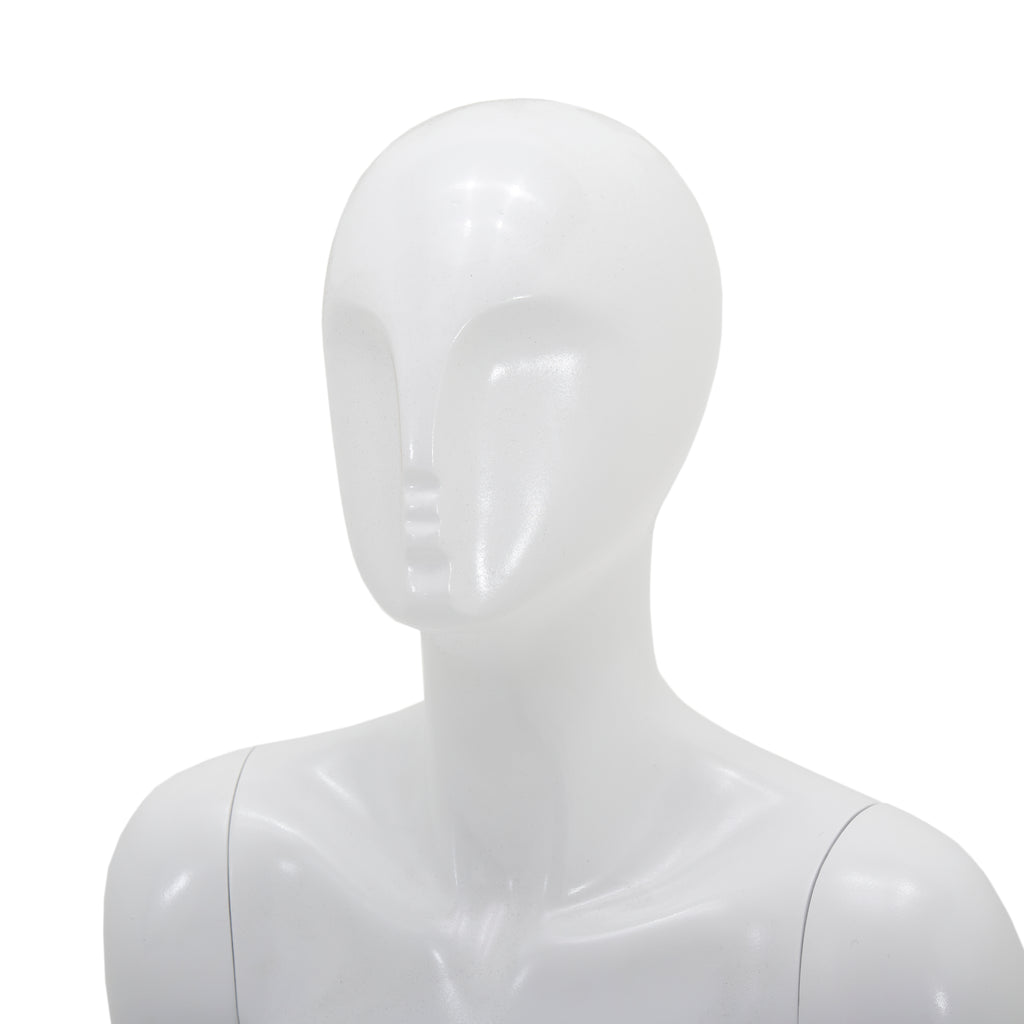 White Seated Female Mannequin