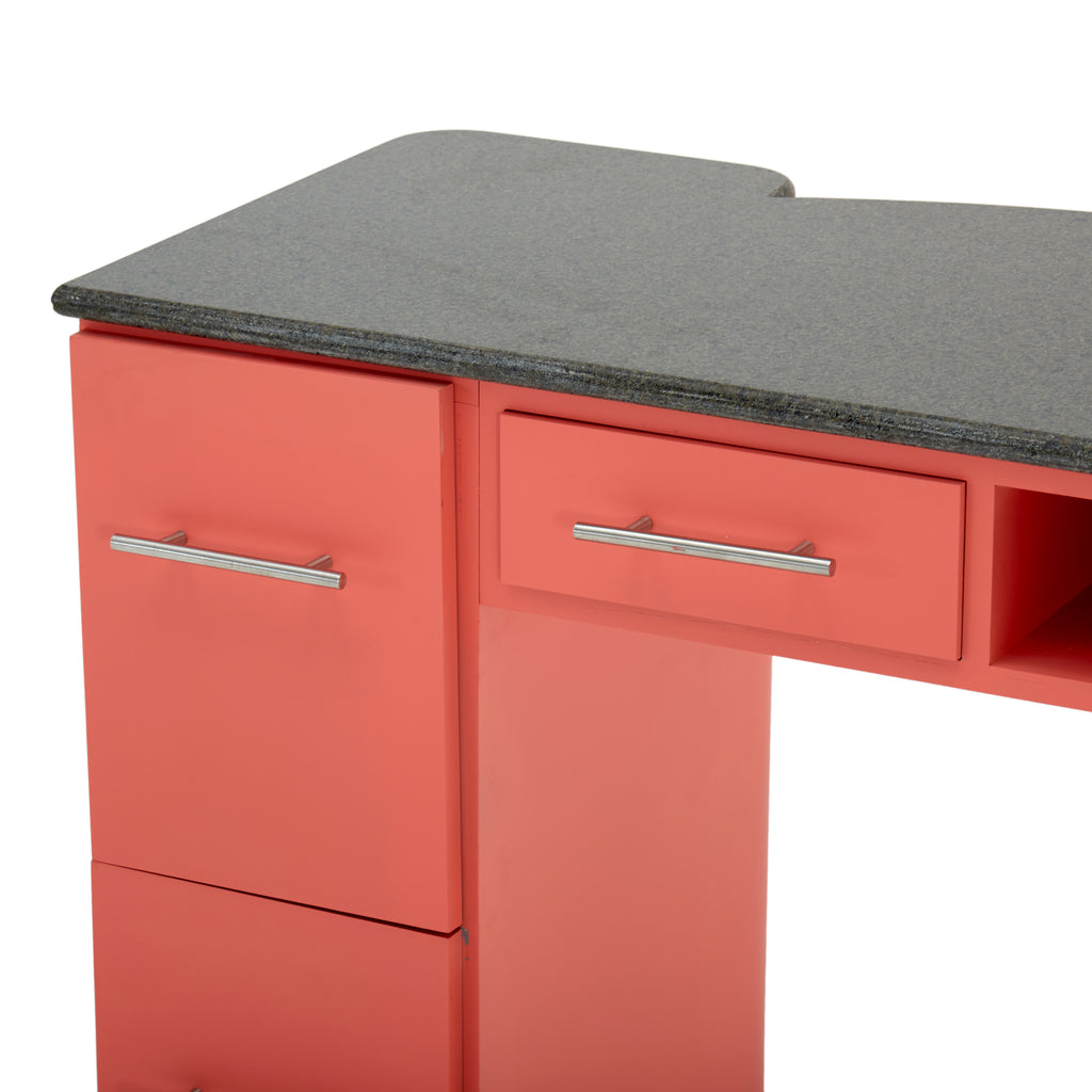 Two Tone Coral Manicure Table