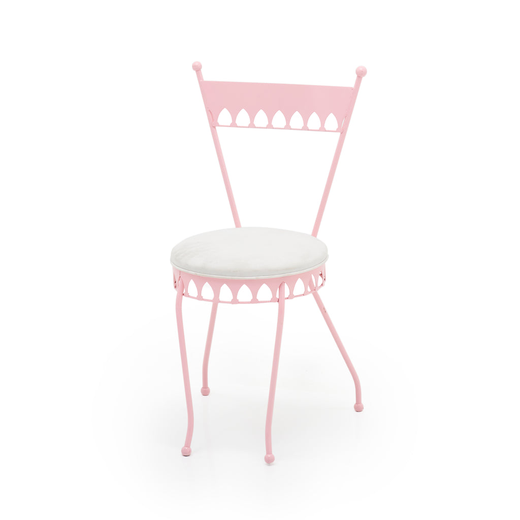 Pink Dainty Metal Cafe Chair