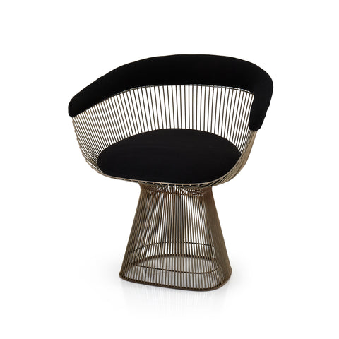 Platner Arm Chair - Black Cushion