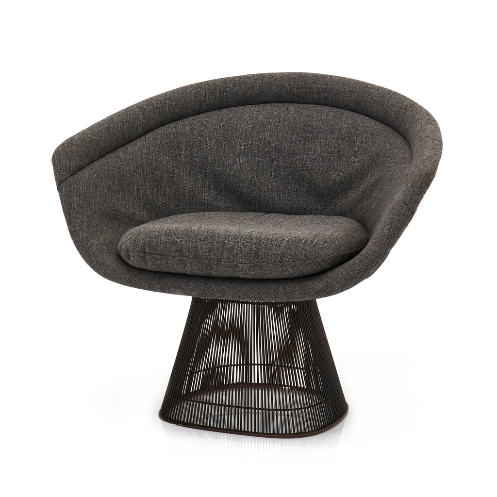 Platner Arm Chair - Full Gray Cushion