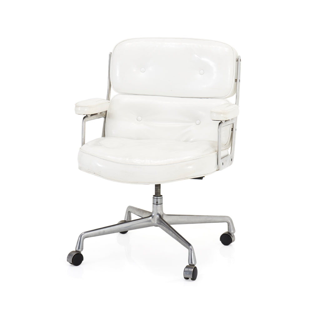 White Patent Shiny Office Chair