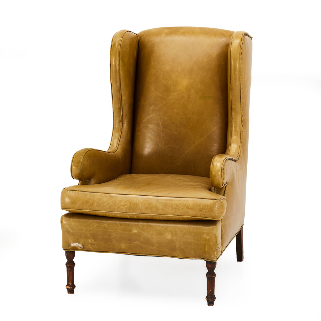 Green Olive Leather Executive Chair