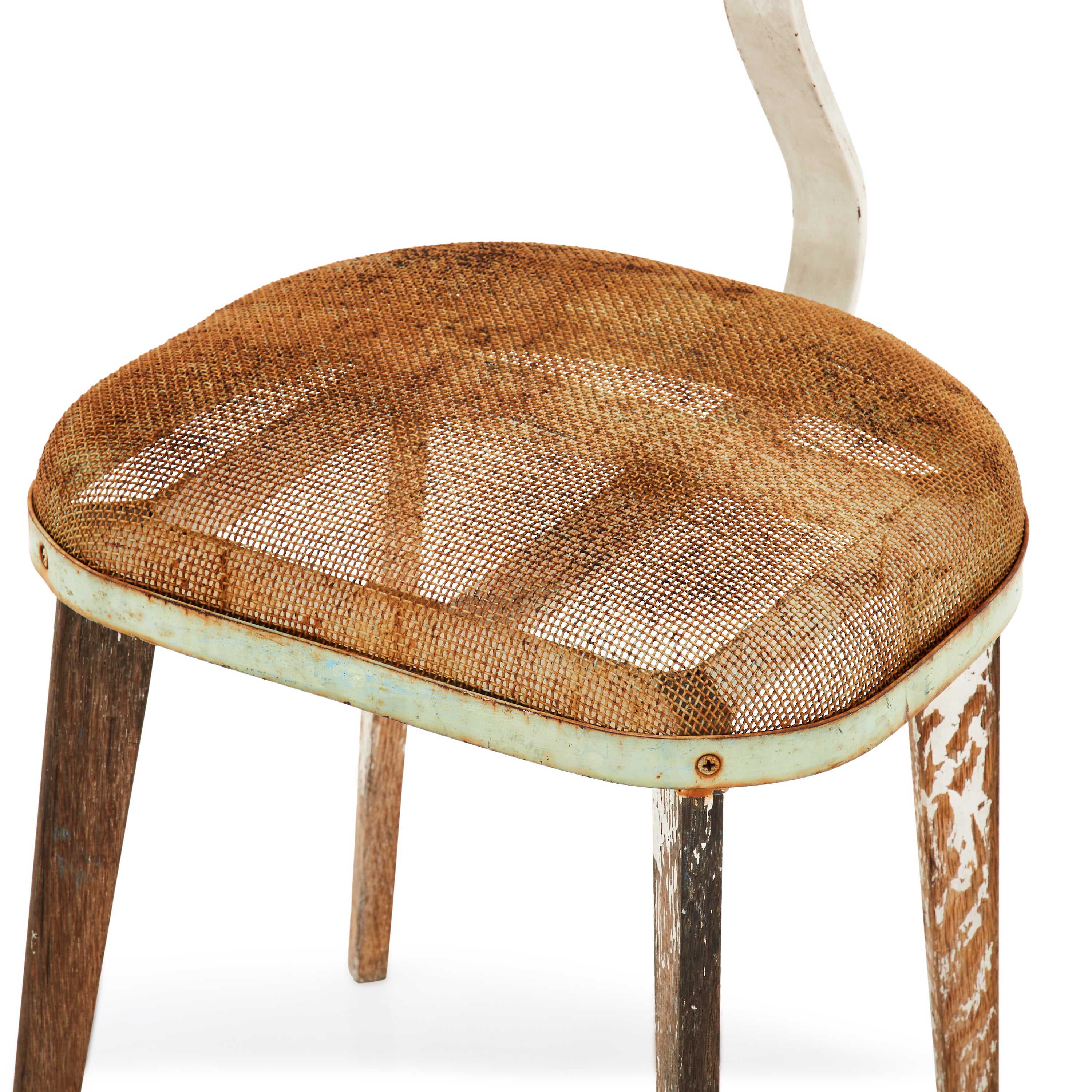 Rustic Wire Mesh Side Chair - Gil & Roy Props