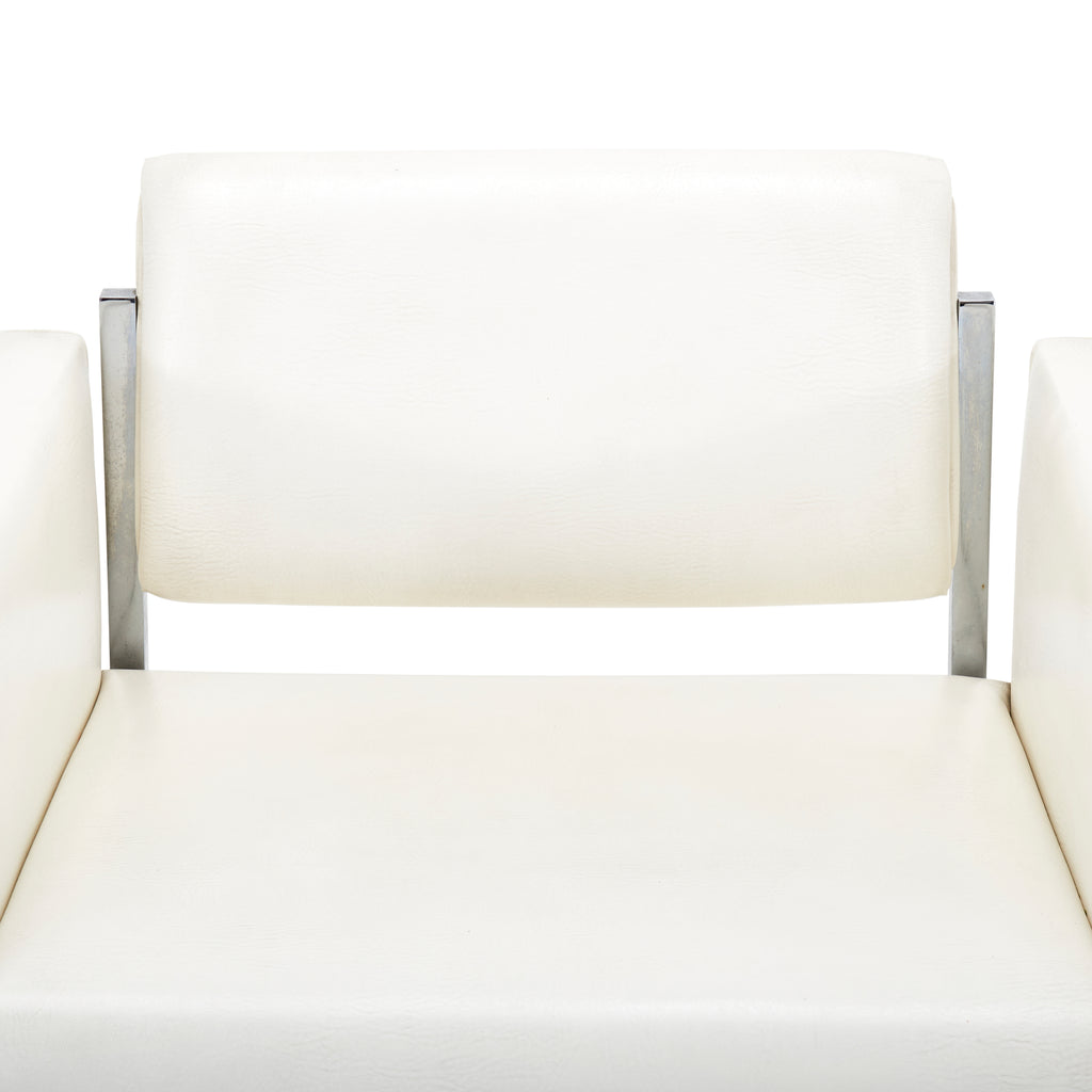 White Floating Arm Chair