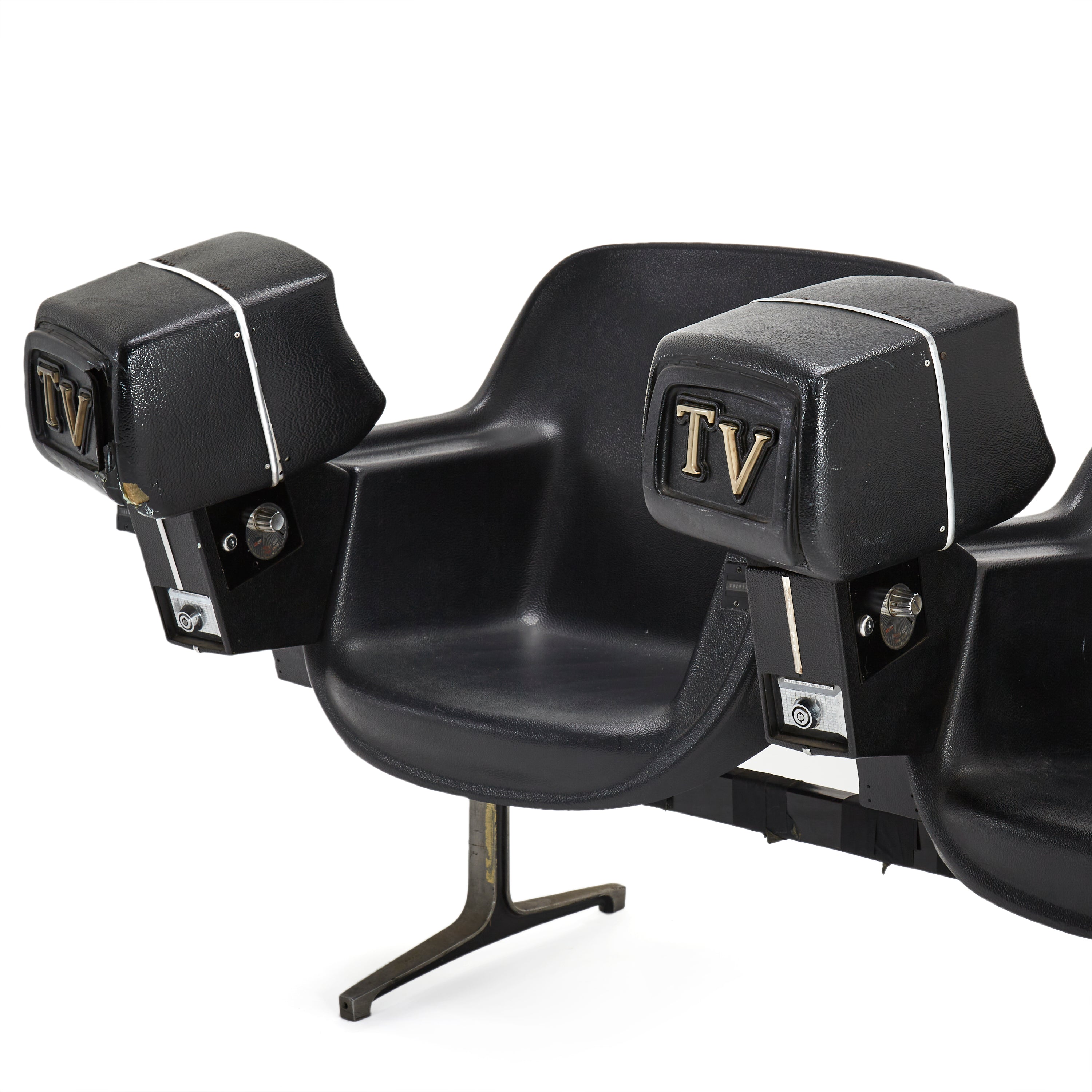Coin Bench Vintage Coin Operated TV Double Bench - Gil & Roy Props