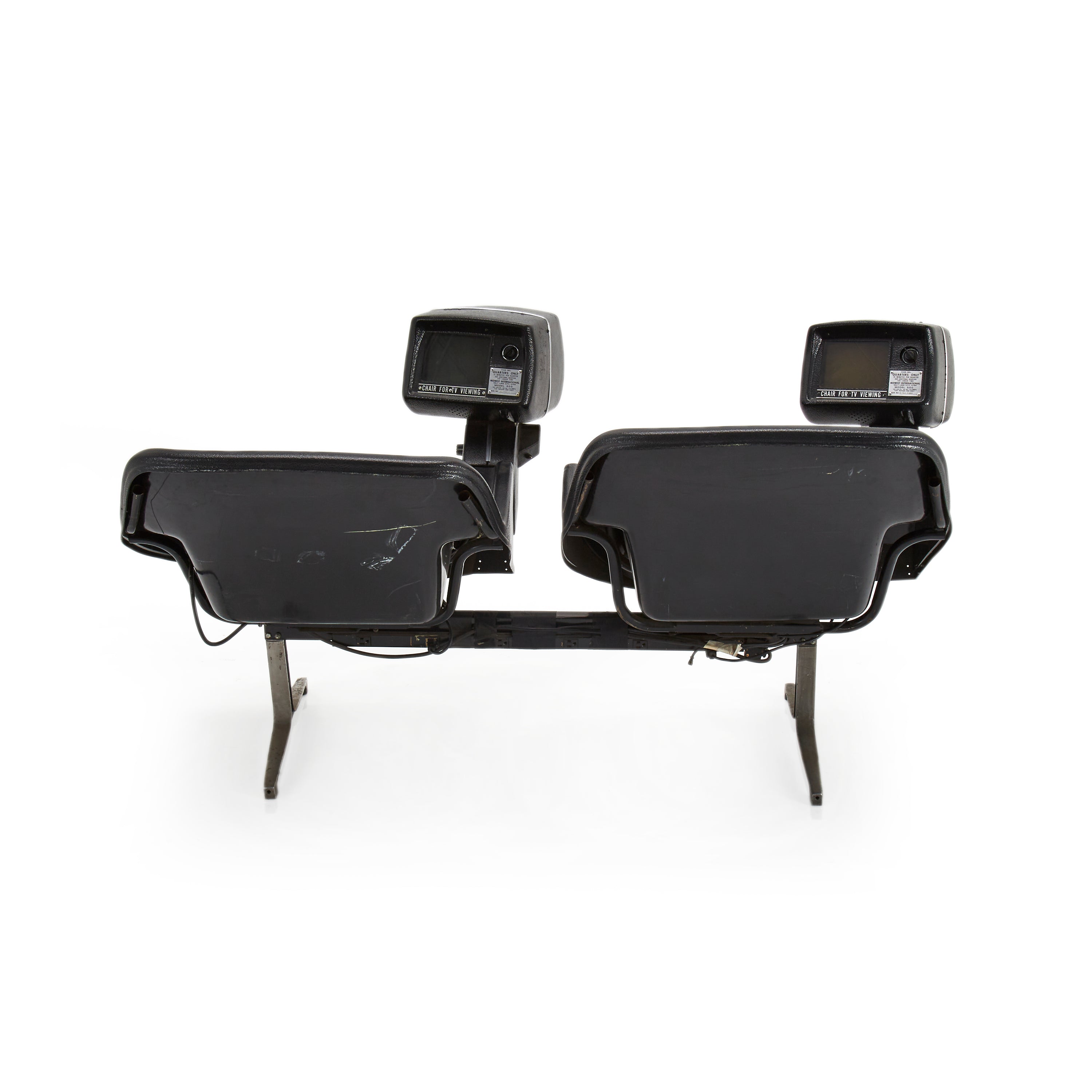Coin Bench Vintage Coin Operated TV Double Bench - Gil & Roy Props