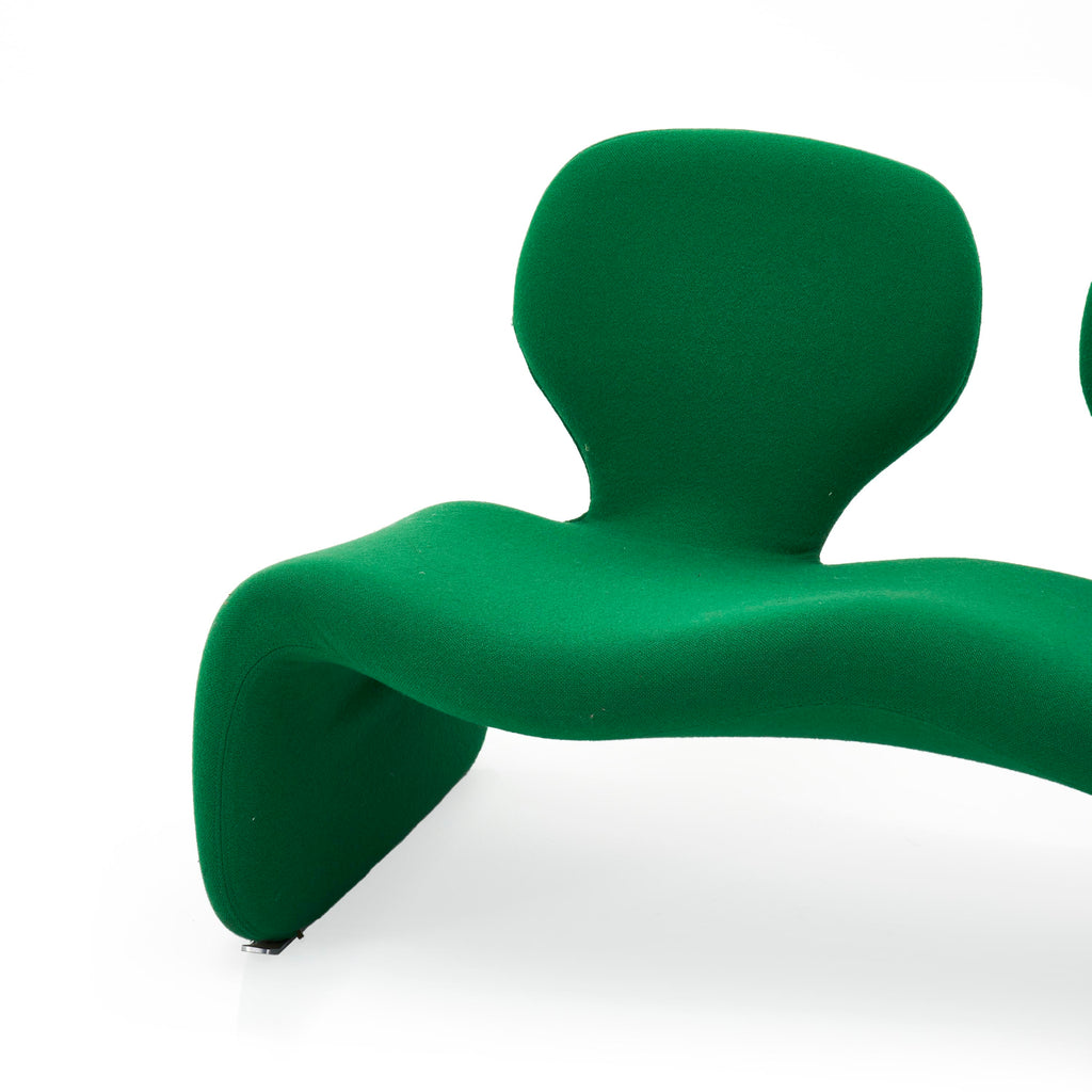 Green Abstract Shape Love Seat