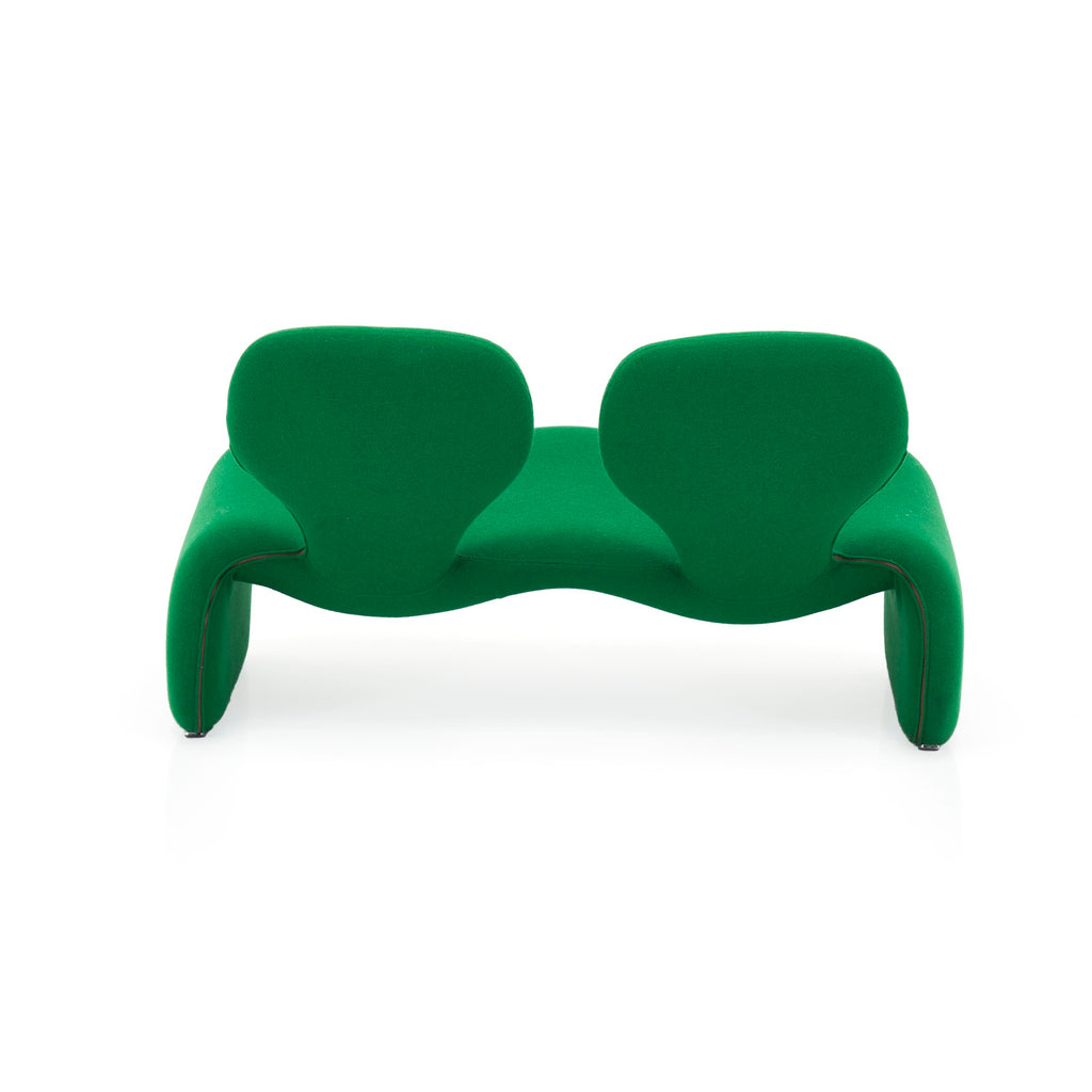 Green Abstract Shape Love Seat