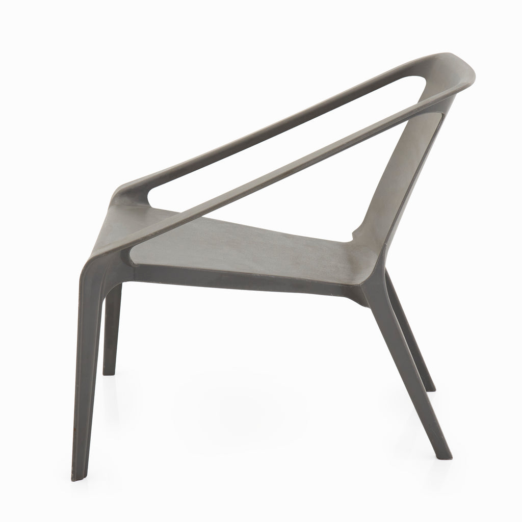 Grey Mod Plastic Outdoor Chair