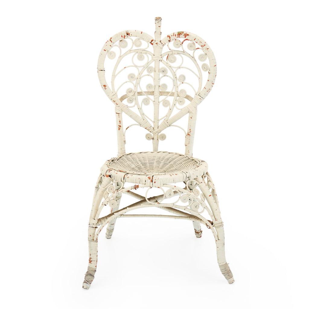 Queen of Hearts Wicker Chair