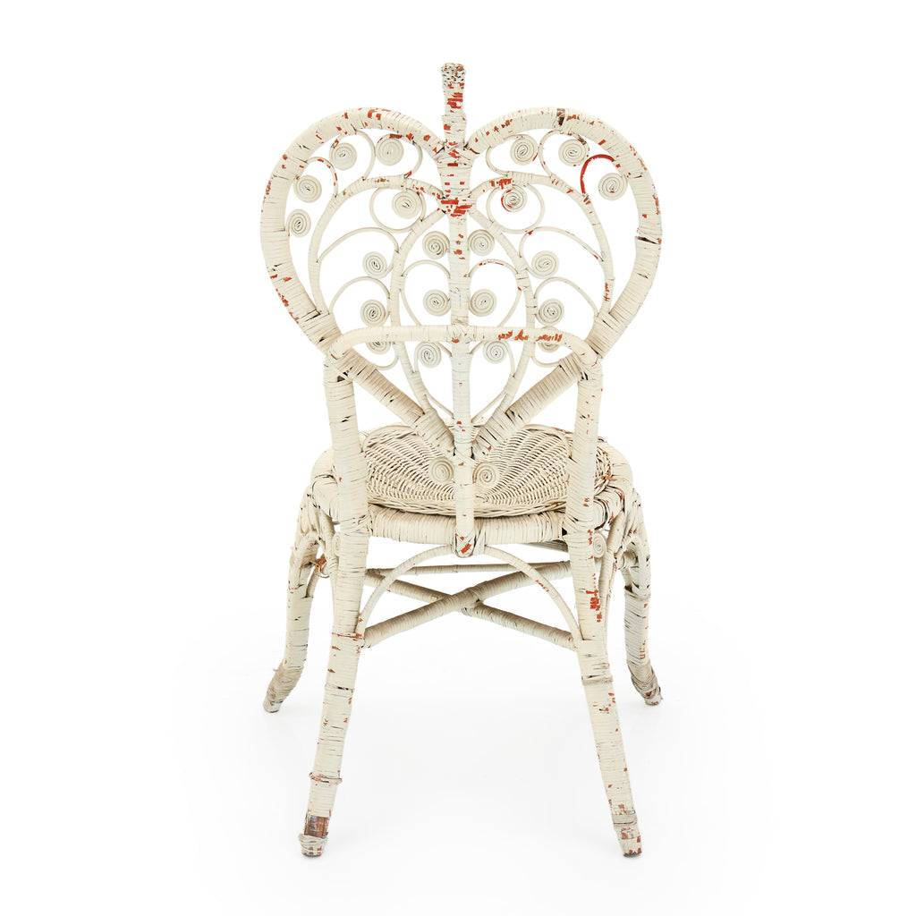 Queen of Hearts Wicker Chair