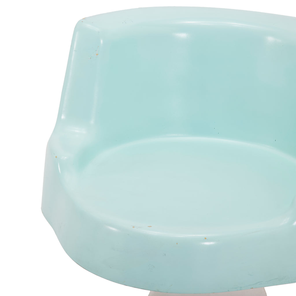 Light Blue Fiberglass Chair