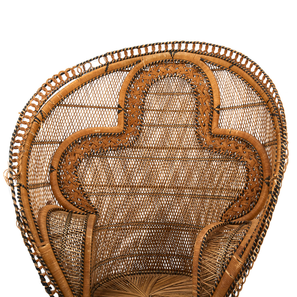 Wicker Cobra Peacock Chair